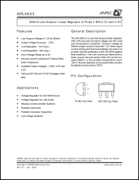 APL5833-33DC-TR Datasheet
