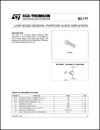BC177 Datasheet