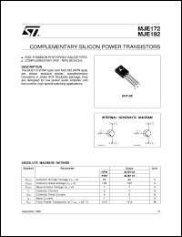 MJE172 Datasheet