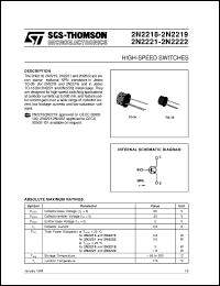 2N2222ACSM Datasheet