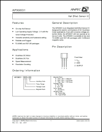 APX9031CDE-PB Datasheet