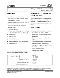 APU0071-002WE-TY Datasheet