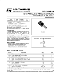 STU36NB20 Datasheet