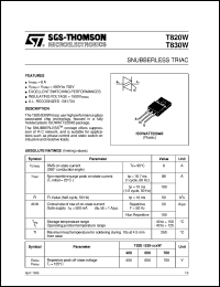 T830W Datasheet