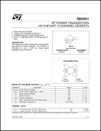 SD2921 Datasheet