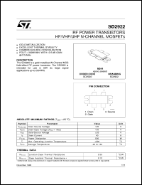 SD2922 Datasheet