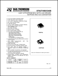 ST62P45BQ1 Datasheet