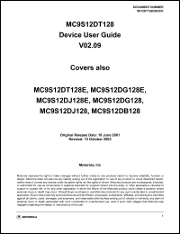 MC9S12DG128EVPV Datasheet