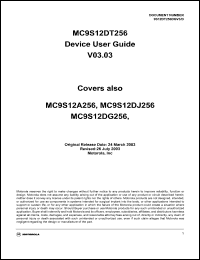 MC9S12A256CFU Datasheet