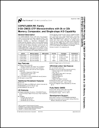 COP87L88RKV-XE Datasheet