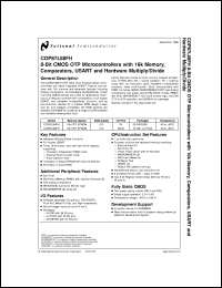 COP87L88FHV-XE Datasheet