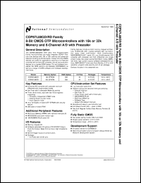 COP87L88RDN-XE Datasheet