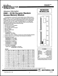 MCM32L256S80 Datasheet