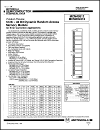 MCM40L512S10 Datasheet