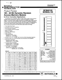 MCM40100SG10 Datasheet