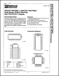 54ACTQ821SPMQB Datasheet