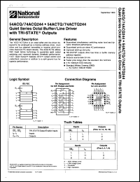 54ACTQ244SMQB Datasheet