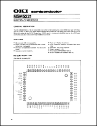 MSM5218RS Datasheet