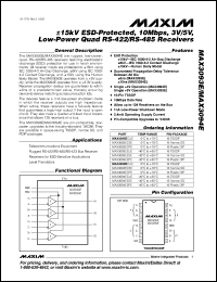 MAX3093ECPE Datasheet