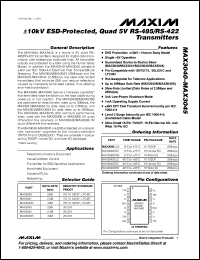 MAX3042BEWE Datasheet