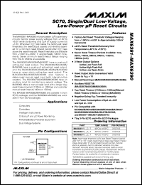 MAX6382XR29D6-T Datasheet
