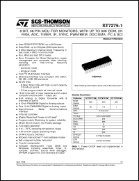 ST72E751N9D1 Datasheet