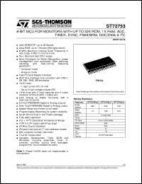 ST72T753L6M1 Datasheet