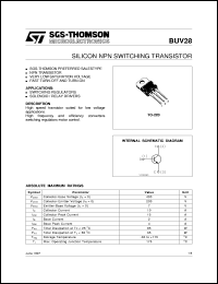 BUV28 Datasheet