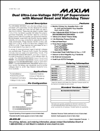 MAX6827VUT-T Datasheet