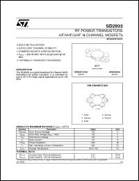 SD2933 Datasheet