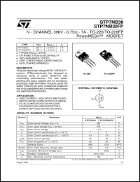 STP7NC80Z Datasheet