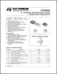 STD3N30L-1 Datasheet