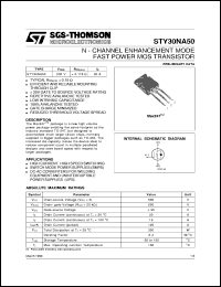 STY30NA50 Datasheet