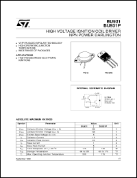 BU931 Datasheet