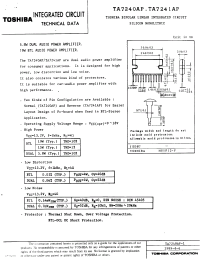 TA7240 Datasheet