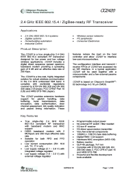 CC2420 Datasheet