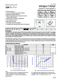 IRF6641TR1
 Datasheet