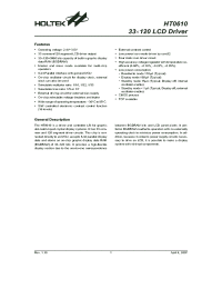HT0610 Datasheet