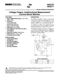 INA270 Datasheet