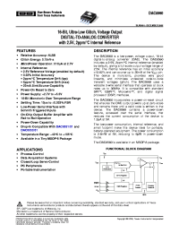DAC8560ICDGKRG4
 Datasheet