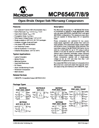 MCP6547-I/MS
 Datasheet