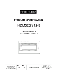 128x32 GRAPHICS  LCD DISPLAY MOD Datasheet