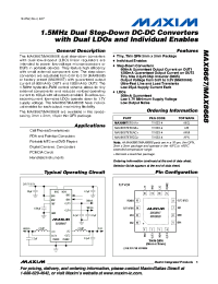 MAX8667ETEAC+
 Datasheet