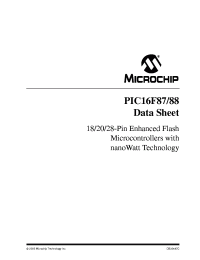 PIC16F88-I/P
 Datasheet