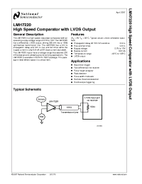 LMH7220MKX
 Datasheet