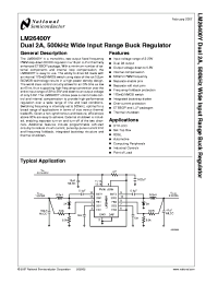LM26400YMHX
 Datasheet