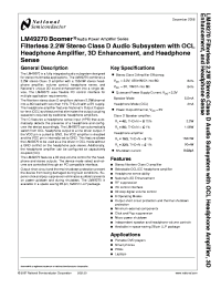 LM49270SQX Datasheet