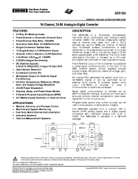 ADS1258IRTCRG4
 Datasheet