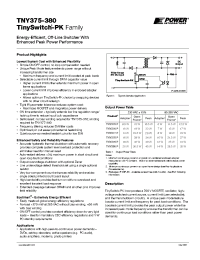 TinySwitch-PK Datasheet