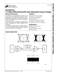 DS15BA101SDX
 Datasheet